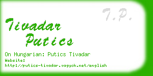 tivadar putics business card